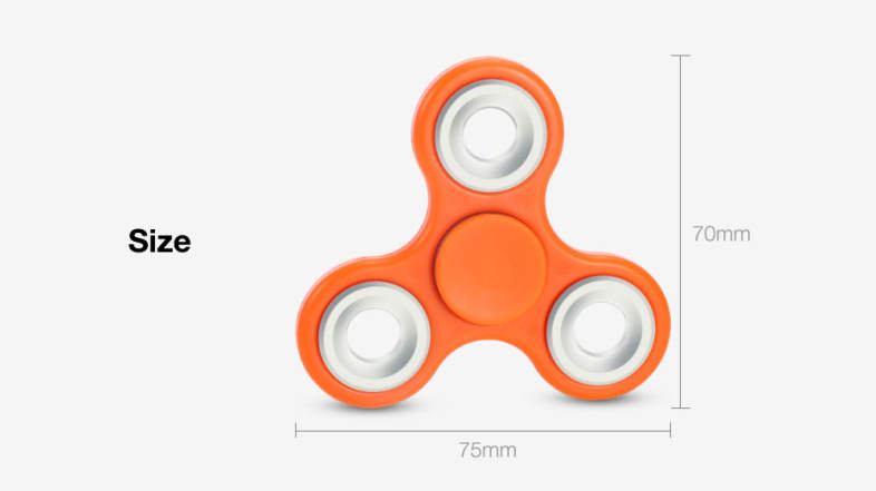 DIY Homochromy Trilateral Pattern ABS Hand Spinner Steel Bearings Finger Toy Stress Reliever Anxiety Reducer