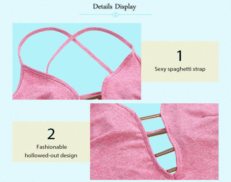 Sexy Spaghetti Strap Hollow Out Backless Swimsuit for Women