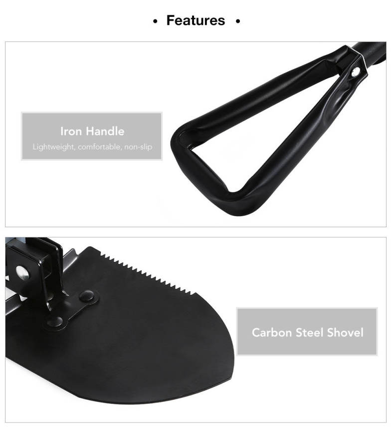 Multifunctional Outdoor Folding Shovel Camping Survival Tool