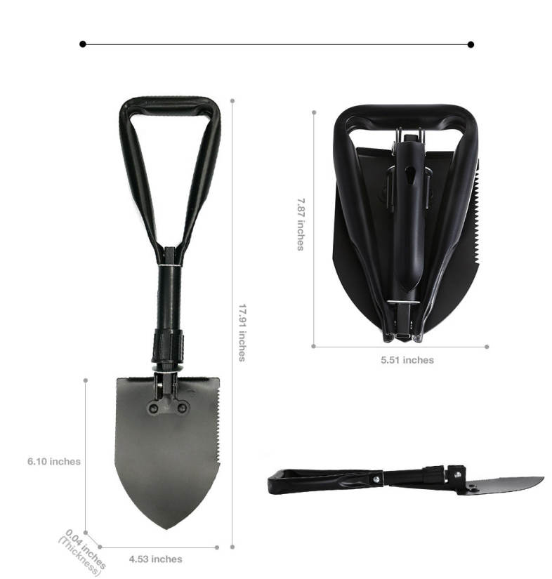 Multifunctional Outdoor Folding Shovel Camping Survival Tool