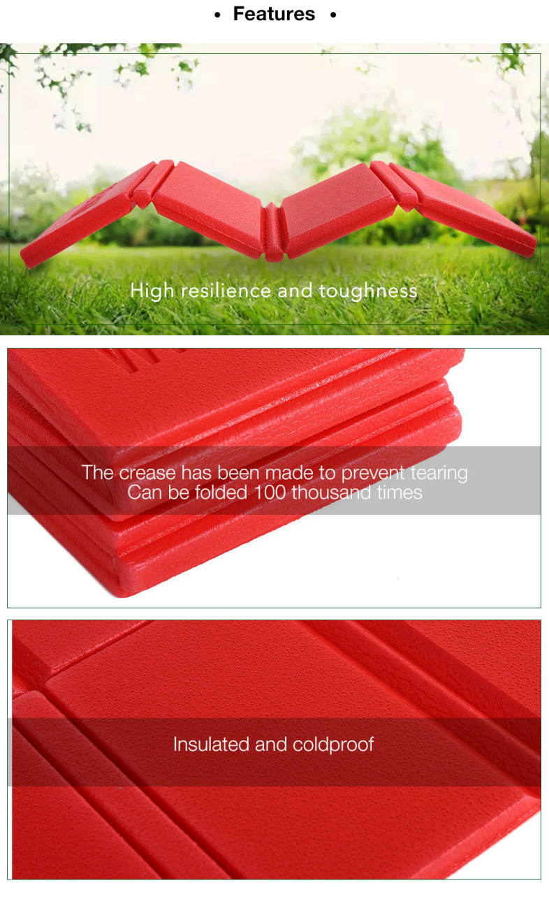 WWAGO Outdoor Folding Camping XPE Cushion Waterproof Sitting Mat