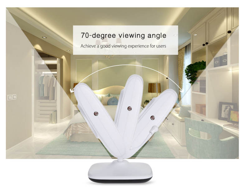 7.0 inch 2.4GHz Wireless TFT LCD 2 Camera Video Baby Monitor with Infrared Night Vision