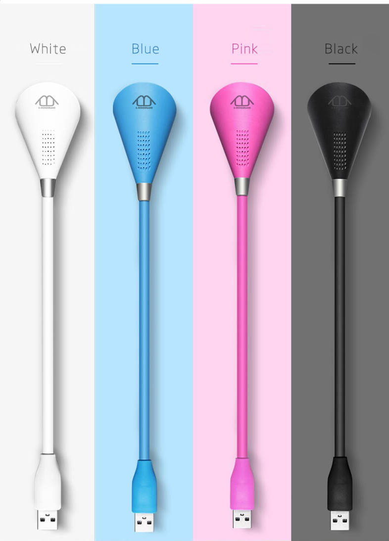 E - WONDERLAND USB LED Lamp Bluetooth Speaker Flexible Gooseneck 115 Lumens