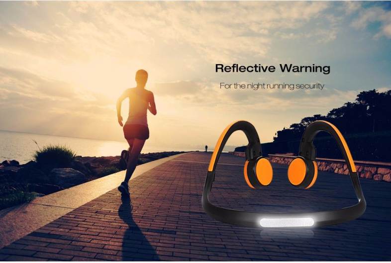 Signet BT - BK Bluetooth 4.1 Open-ear Bone Conduction Headphones Noise Canceling Headband with Microphone
