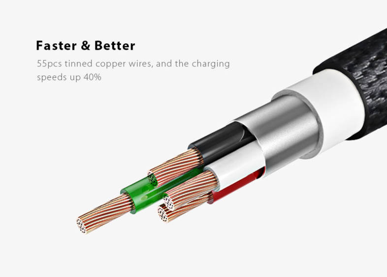 MCDODO CA - 390 Knight Series 8 Pin 2.4A Fast Charging Auto Disconnection Data Sync Cable with Flashlight 1.8M