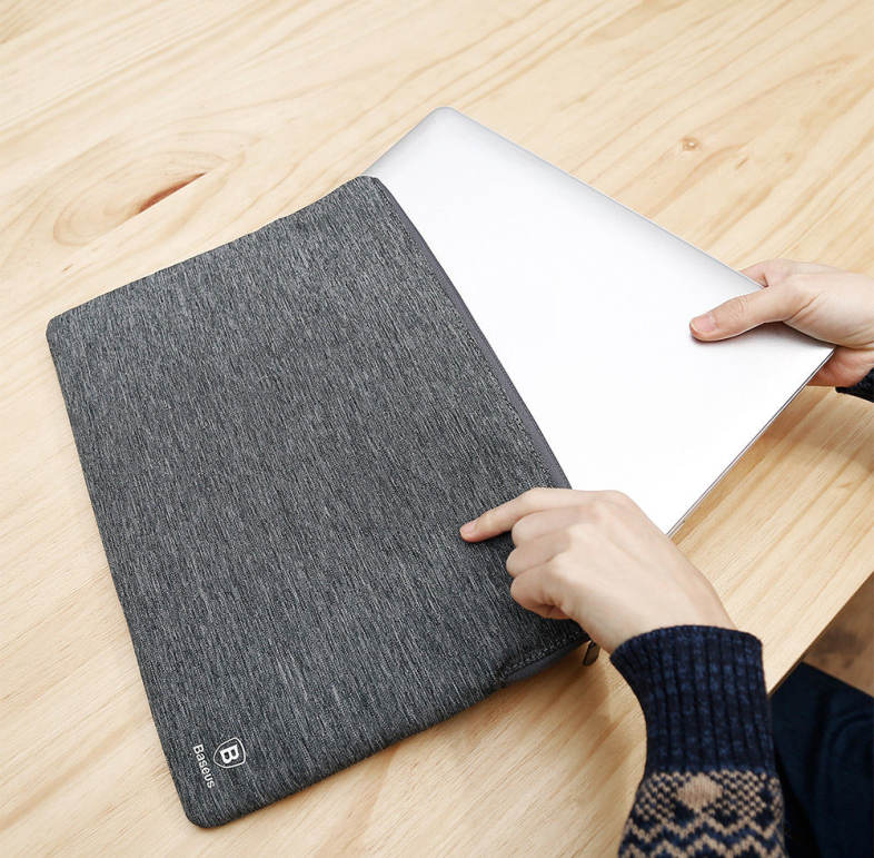 Baseus Laptop Sleeve Cover Case Bag Soft Protective Tablet Pouch for New MacBook Pro 15 inch