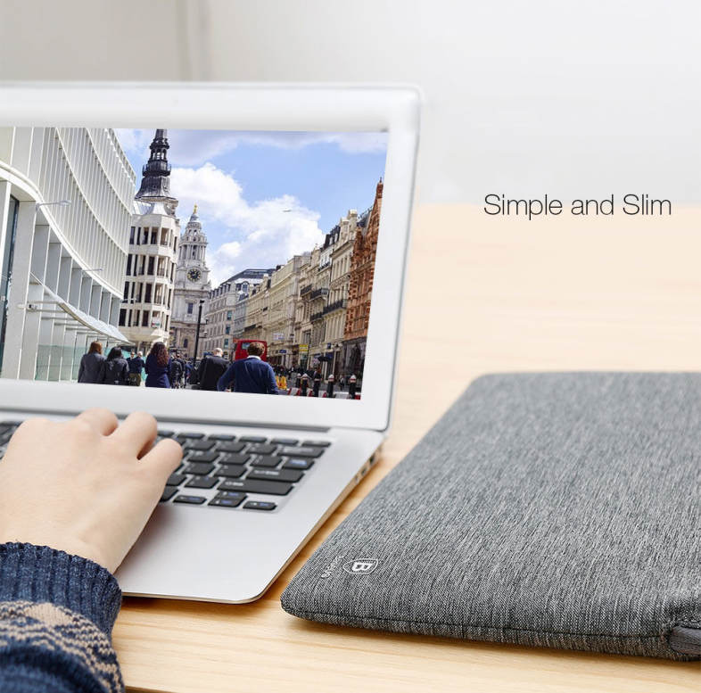 Baseus Laptop Sleeve Cover Case Bag Soft Protective Tablet Pouch for New MacBook Pro 13 inch