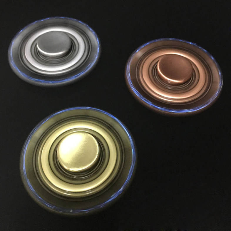 Fiddle Toy Rhinestone Rudder Fidget Metal Spinner