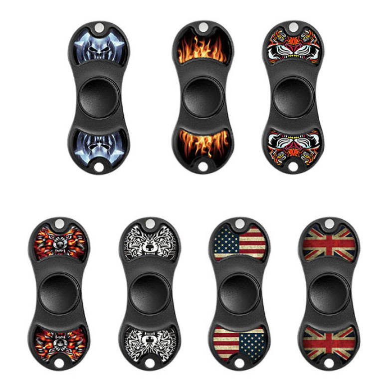 Fiddle Toy Aluminium Alloy Patterned Fidget Spinner