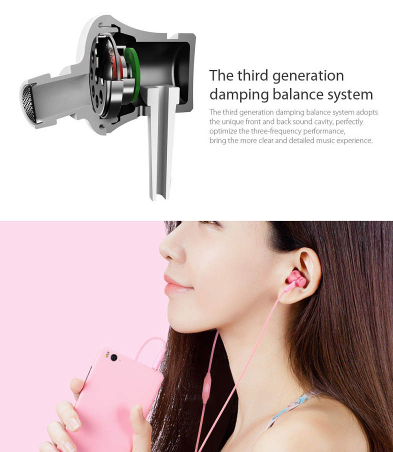 Original Xiaomi Piston In-ear Earphones with Mic Fresh Version