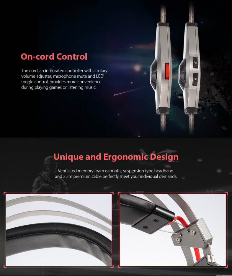 XIBERIA K5 Wired Over-ear Gaming Headset