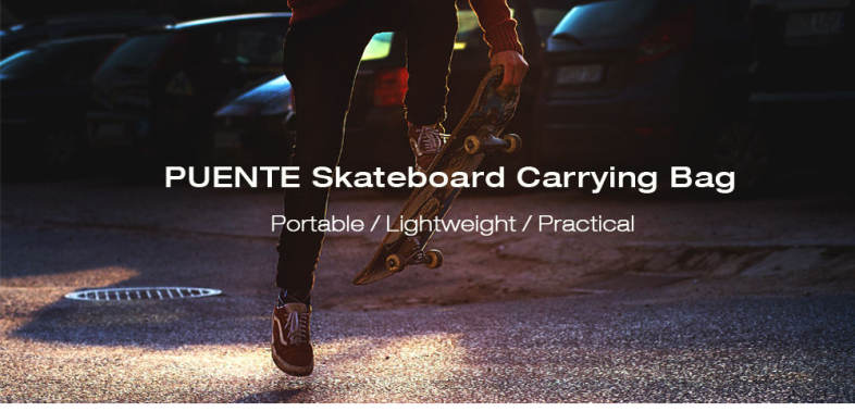 PUENTE Outdoor Water Resistant High-fiber Polyester Skateboard Scooter Carrying Bag Case