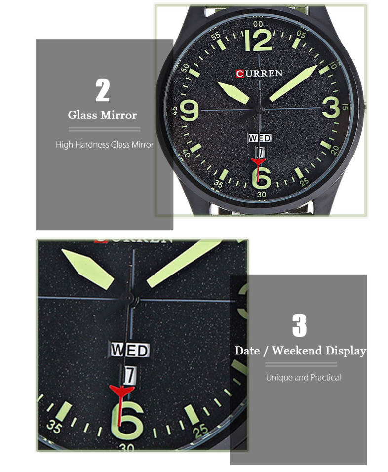 CURREN 8265 Japan Movement Male Quartz Watch