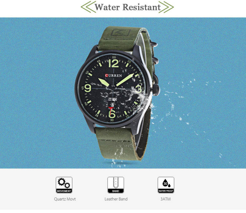 CURREN 8265 Japan Movement Male Quartz Watch
