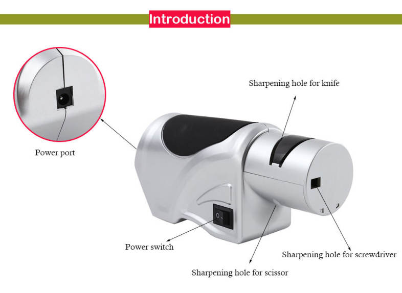 DMD Electric Three-stage Diamond Knife Sharpener Multifunctional Fast Grindstone