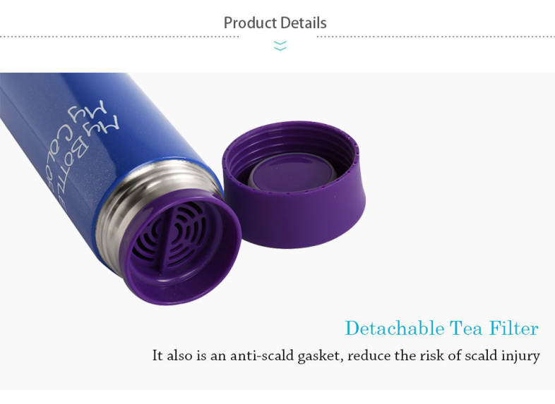 Portable Candy Color Vacuum Insulated Cup Stainless Steel Travel Mug