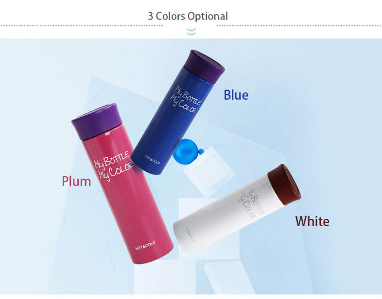 Portable Candy Color Vacuum Insulated Cup Stainless Steel Travel Mug