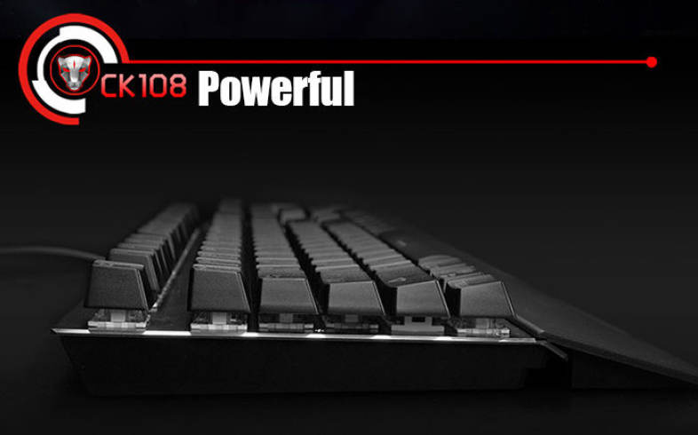 Motospeed CK108 USB Wired Gaming Keyboard with 18 Backlight Mode for Desktop
