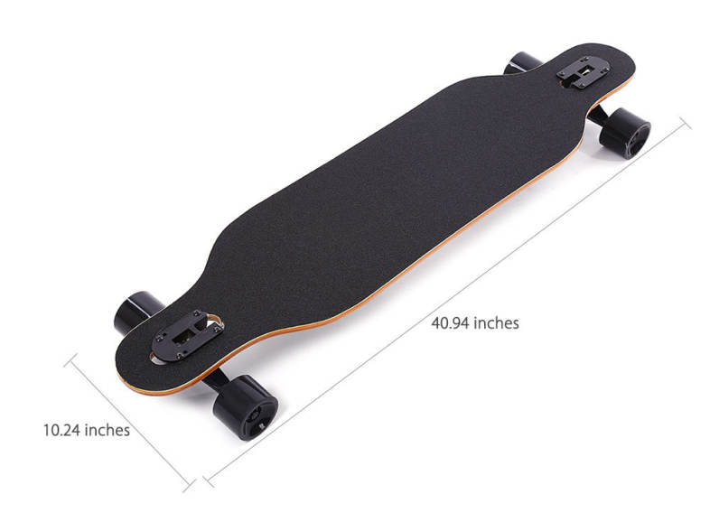 PUENTE Fashionable Long Skateboard Four-wheel Roller Scooter Travel Tools