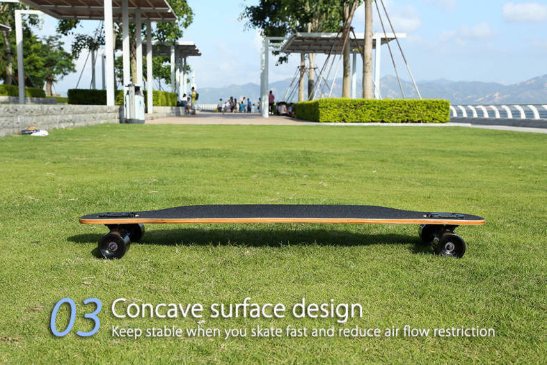 PUENTE Fashionable Long Skateboard Four-wheel Roller Scooter Travel Tools