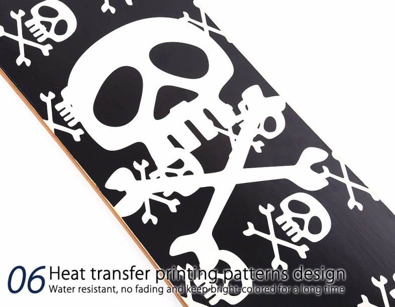 PUENTE Fashionable Long Skateboard Four-wheel Roller Scooter Travel Tools