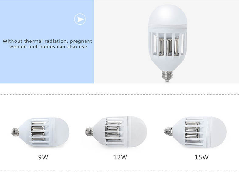 LED 85 - 265V Household Electric Mini Mosquito Killing Lamp Bulb