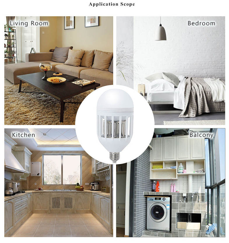 LED 85 - 265V Household Electric Mini Mosquito Killing Lamp Bulb