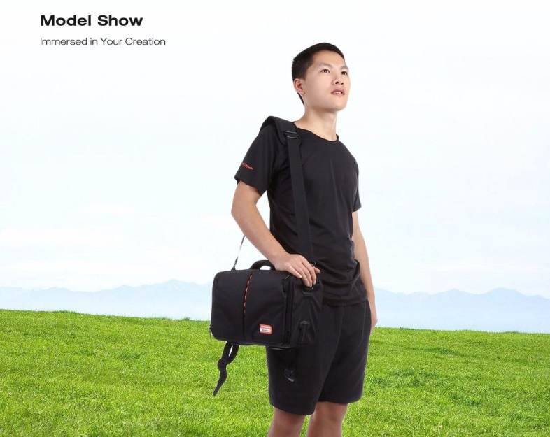 EIRMAI SS03 Compact Water-resistant Camera Bag with Rain Cover for DSLR Lens Accessory