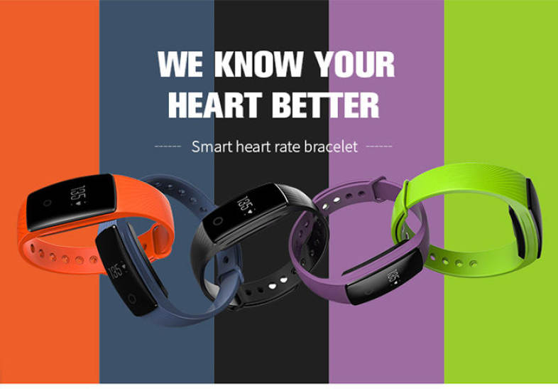 V05C Smartband Bluetooth 4.0 IP65 Waterproof Sedentary Reminder Sleep Monitor Pedometer Android iOS Compatible