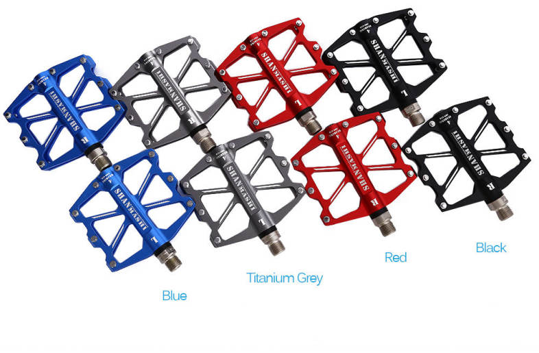 SHANMASHI SMS - 418 Paired Aluminium Alloy 4 Bearings Bicycle Pedal
