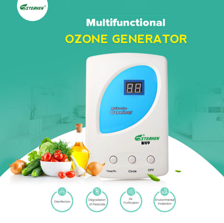 STERHEN V - 50 Ozone Generator O3 Sterilizer for Water Air Purification and Vegetable Fruit Cleaning