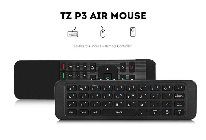 TZ P3 2.4GHz Air Mouse Wireless Keyboard Remote Controller IR Learning