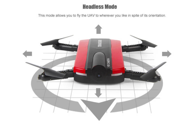 JXD 523 Mini Foldable RC Pocket Drone BNF WiFi FPV 0.3MP Camera / G-sensor Mode / Air Press Altitude Hold