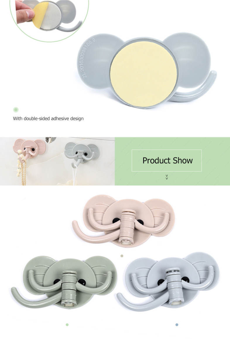 Elephant Shape Strong Adhesive Hook