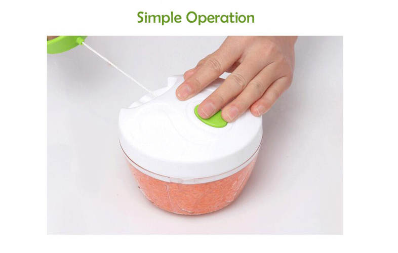 Multifunctional 500ML Hand Pulled Manual Vegetable Cutter Kitchen Food Grinder Tool