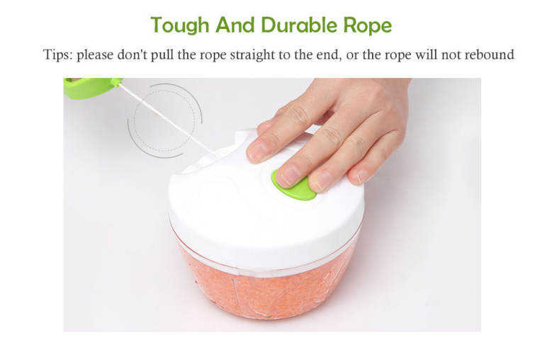 Multifunctional 500ML Hand Pulled Manual Vegetable Cutter Kitchen Food Grinder Tool