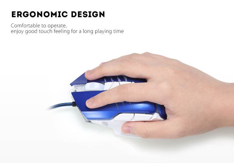 HTS - H400 - L Wired Gaming Mouse with LED Light 3200DPI
