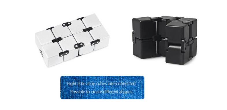 Alloy Fidget Cube Shape Funny Stress Reliever Adult Fidgeting Toy