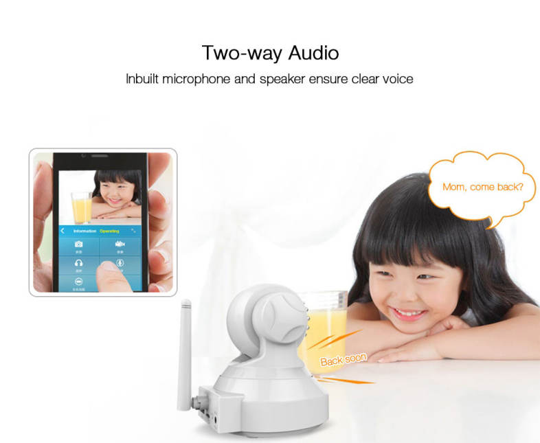 Vstarcam C37S HD 1080P Wireless WiFi IP Indoor Security Camera Night Vision / P2P / Motion Detection / Pan and Tilt