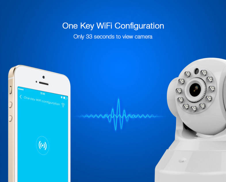 Vstarcam C37S HD 1080P Wireless WiFi IP Indoor Security Camera Night Vision / P2P / Motion Detection / Pan and Tilt