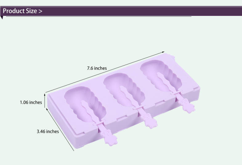 TinB DIY Silicone Ice Cream Mold with Dust Cover