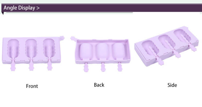 TinB DIY Silicone Ice Cream Mold with Dust Cover