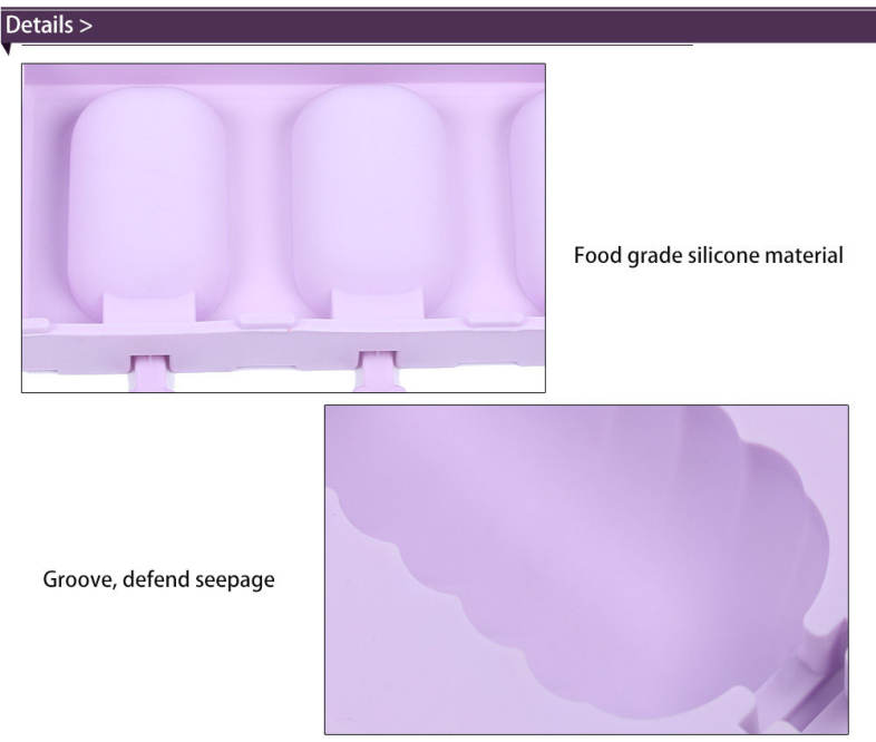 TinB DIY Silicone Ice Cream Mold with Dust Cover