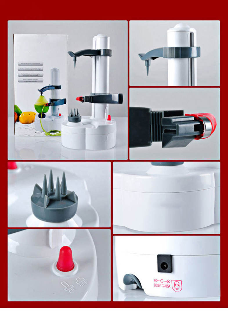 AOT-P03 Electric Peeler for Potato Vegetable Fruit Kitchen Tool with Two Spare Blades
