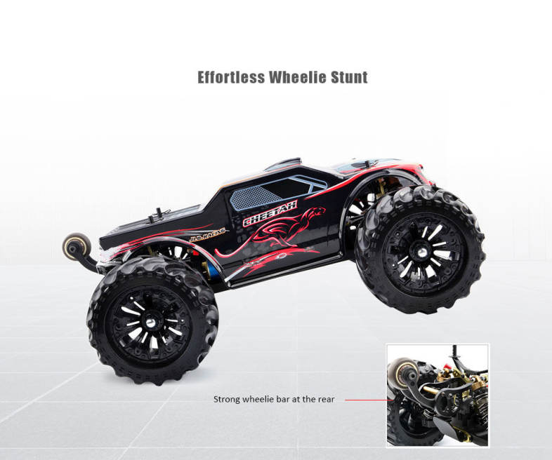JLB Racing 11101 CHEETACH 1:10 Brushless RC Monster Truck RTR 70 - 80km/h / HOBBYWING 120A Waterproof ESC / FS - GT2E Transmitter