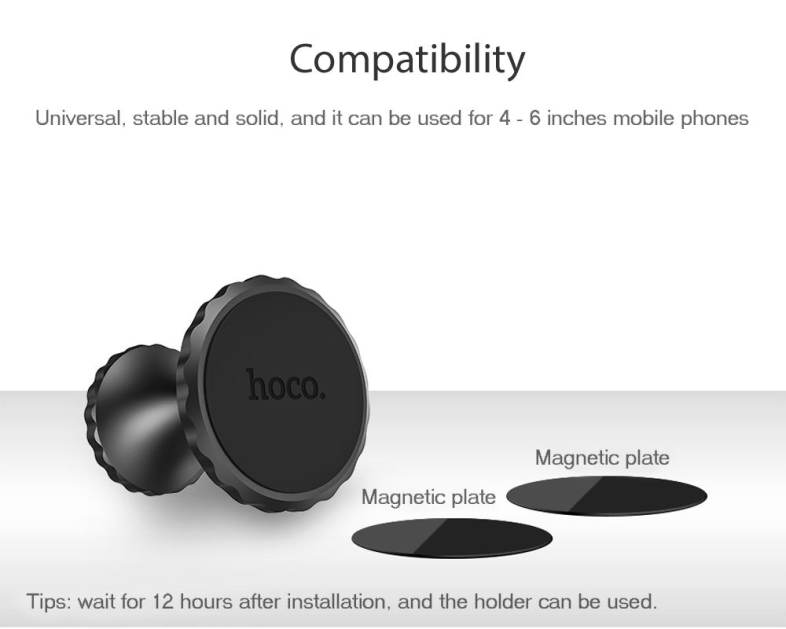 HOCO CA9 Magnetic Car Phone Holder Mount Stand Bracket 360 Degree Rotation Adhesive Type