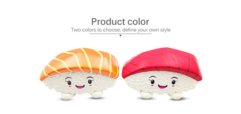 SquishyFun PU Sponge Slow Rising Simulate Sushi Decoration Squeeze Toy Stress Reliever
