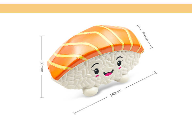 SquishyFun PU Sponge Slow Rising Simulate Sushi Decoration Squeeze Toy Stress Reliever