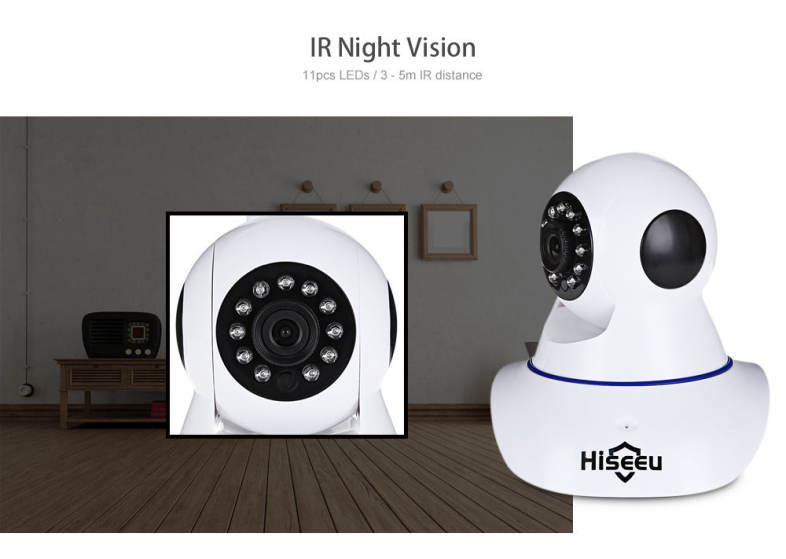 Hiseeu FH1C HD 1080P Wireless WiFi IP Indoor Security Camera IR Night Vision / Pan and Tilt / P2P / Motion Detection / AP Hotspot