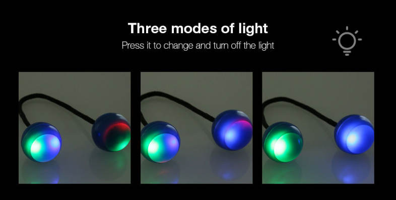 Knuckles Finger Yo-yo Chucks Balls LED Stress Reliever Anxiety Reducer Toy